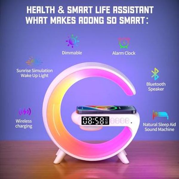 G63 RGB Light Bluetooth Speaker With Wireless Charging
