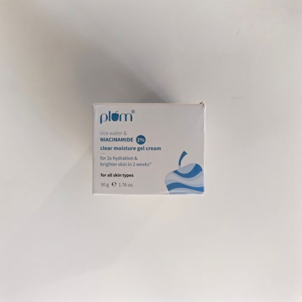 Plum Rice Water & Niacinamide 2% Clear Moisture Gel Cream - 50g