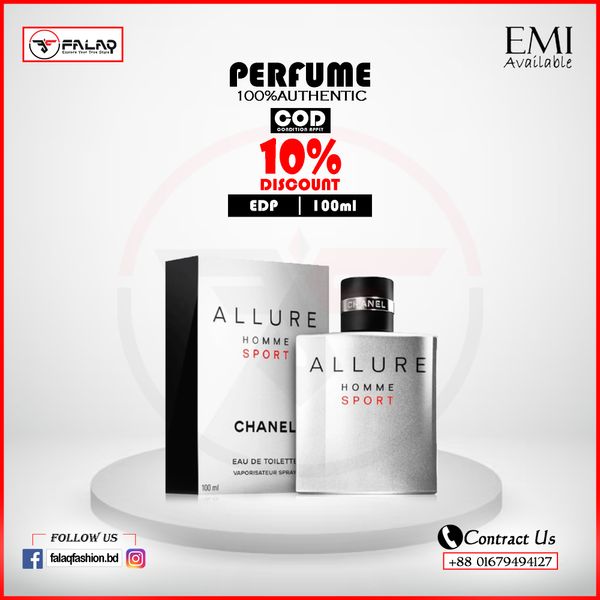 Chanel Allure Homme Sport EDT 100Ml for Men 100% Original Dubai Version 6309