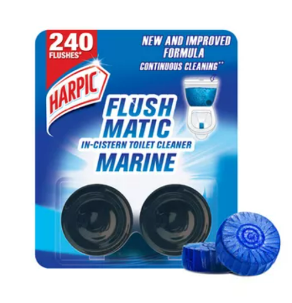 Harpic Flushmatic Marine In-Cistern Toilet Cleaner Blocks 50 gm 2 pcs