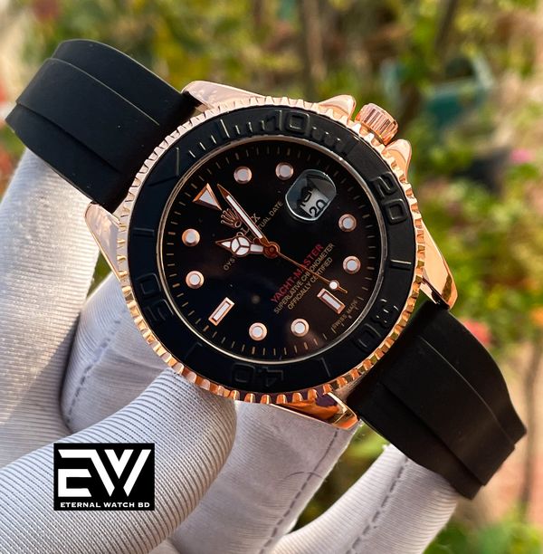 ROLEX YATCHMASTER ROSE GOLD CASE