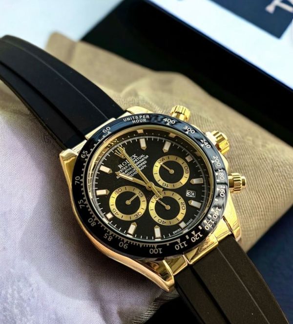 ROLEX DAYTONA FIBER BELT GOLDEN CASE