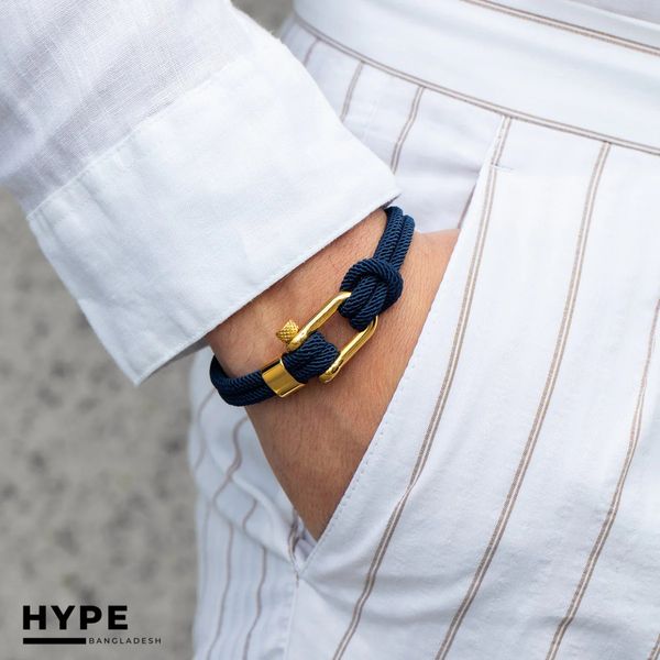 Double layer roap bracelet for men