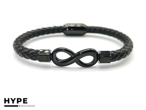 Leather Infinity bracelet for men