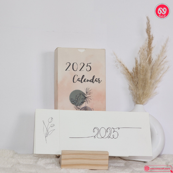 Minimal Desk Calendar -Simplicity 2025