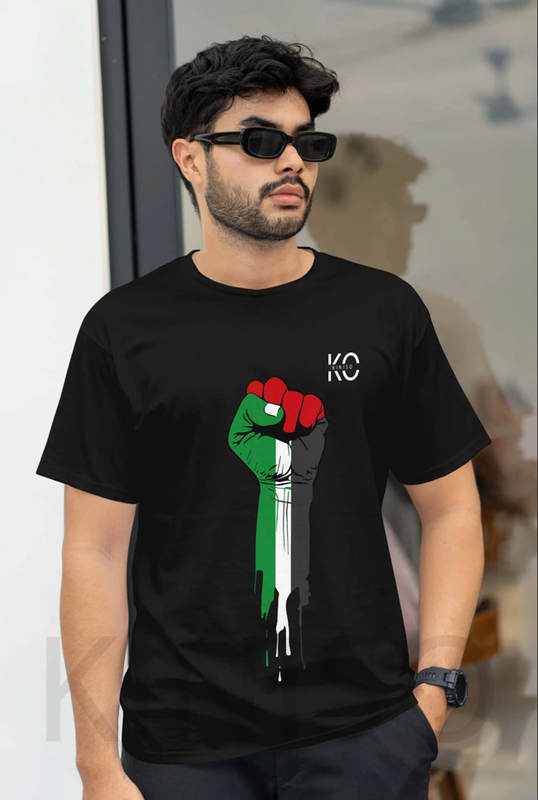 Islamic T-shirt – Palestine – Modest Men’s Crew Neck Half Sleeve tshirt in BD
