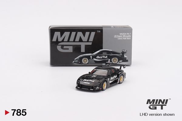 Mini GT 785 MAZDA RX-7 LB-Super Silhouette Liberty Walk Black