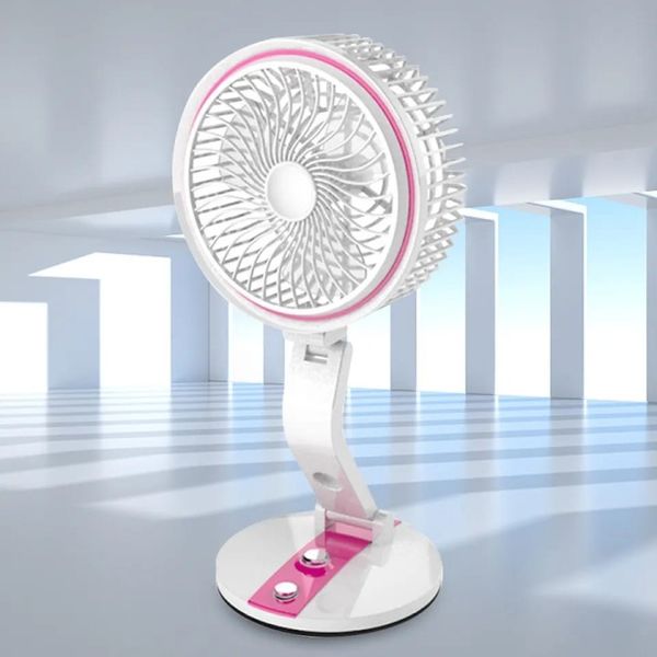 Rechargeable folding fan with LED light - Image 2