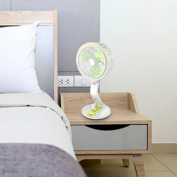 Rechargeable folding fan with LED light - Image 3