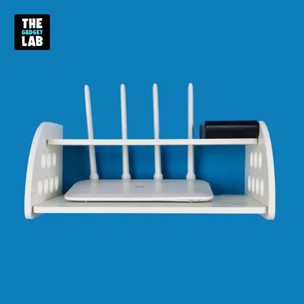 Router Stand – Round Cut New Design – White Color