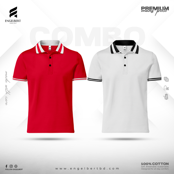 2 Pieces Combo Deal X Red & White🔥