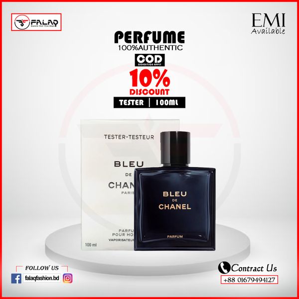 Bleu de Chanel Parfum 100Ml for Men Tester Version 1801