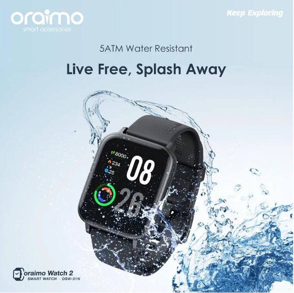 Oraimo Watch 2 1.69″ LCD IP67 Smart Watch