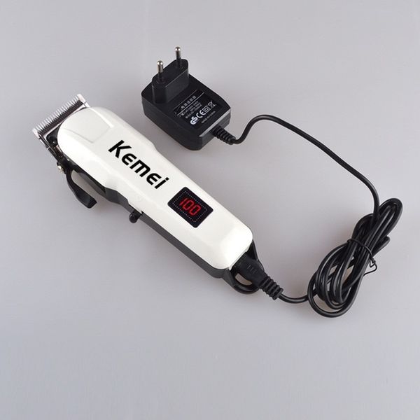 Kemei Km-809 A Rechargeable Electric Trimmer (White)