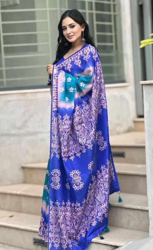 Soft Silk Kasmeri Digital Print Saree