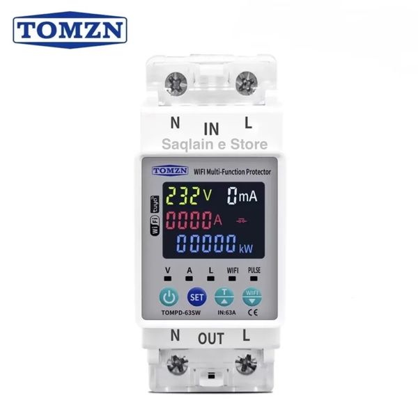 TOMZN TOMPD-63SW WiFi Smart Circuit Breaker with Real-Time Energy Monitoring and App Control