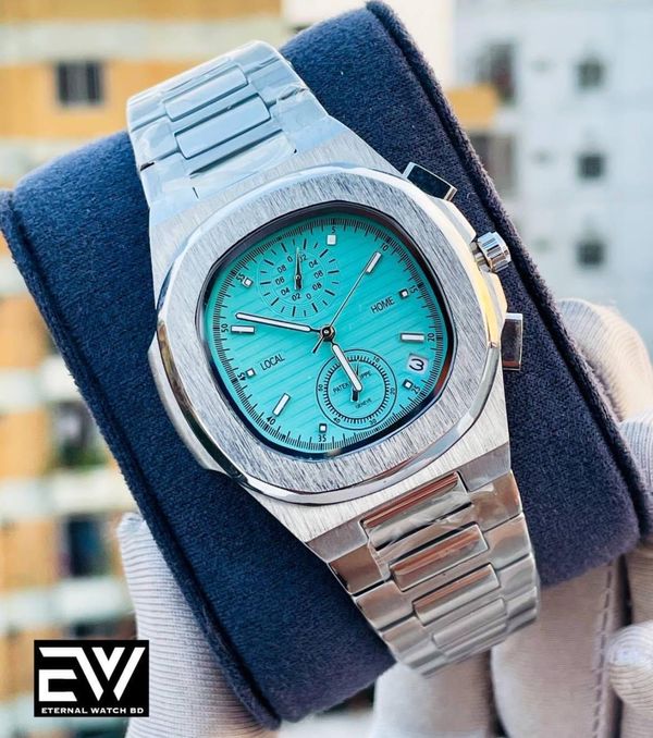 PATEK QUARTZ SILVER CH TIFFANY DIAL