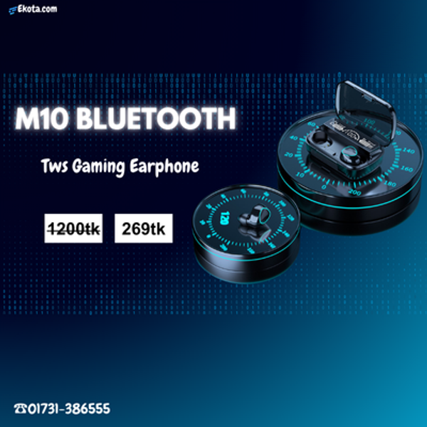 M10 tws Wireless Earphone Touch Bluetooth Earplug In Ear Stereo Sport Headsets cvc8.0 Digital Display Black Good If With No Reduction