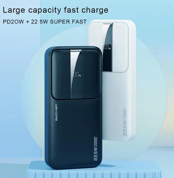 WEKOME WP-301 Gonen Series 10000mAh LED Display Fast Charging Power Bank