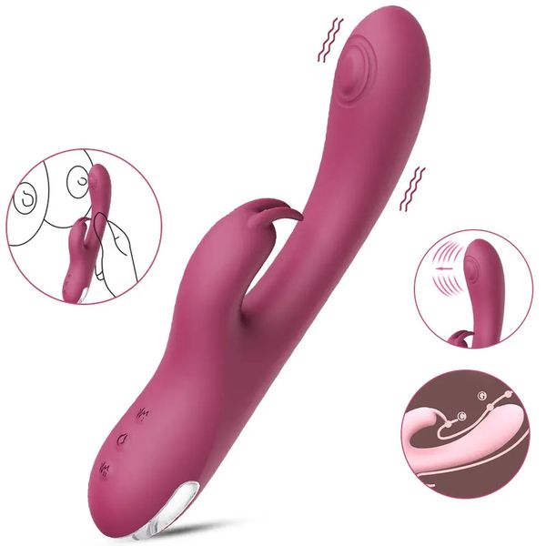 Powerful Rabbit Vibrator for Women G Spot Clitoris stimulation 10 Speed Dildo Masturbator Rechargeable Sex Toys For Adult 18+