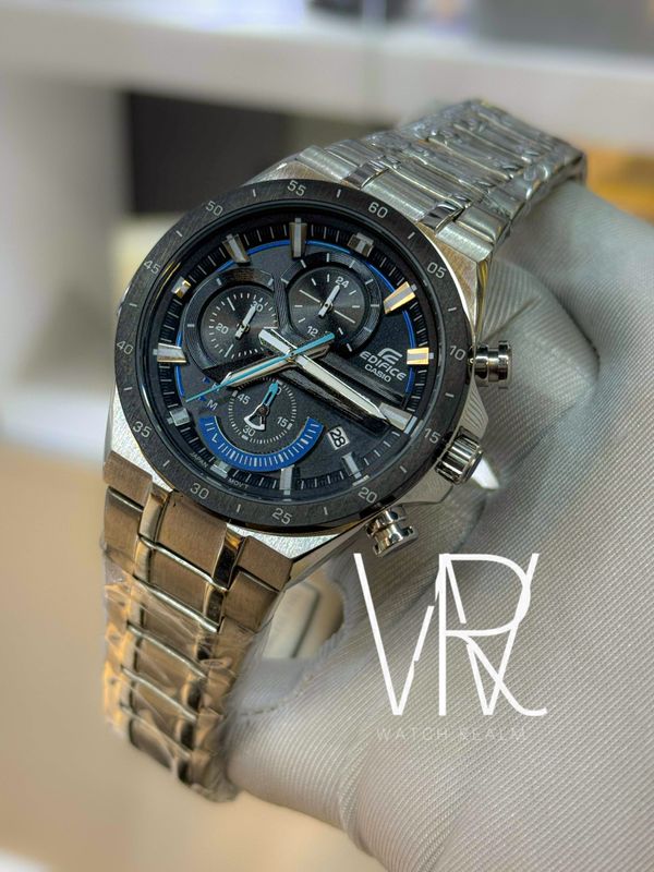 Casio Edifice EQS-920DB-1BV Black n Blue Dial