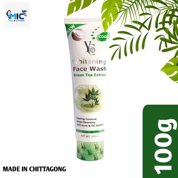 YC Whitening Face Wash Green Tea Extract