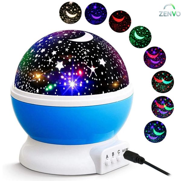 Star Master Dream Rotating Projection Lamp – Color Depends on Availability