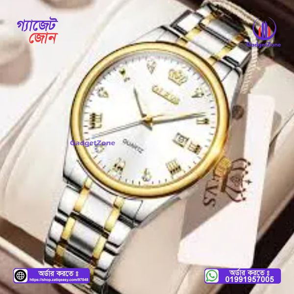 Olevs 5661 Date Leather Watch For MenđĨ