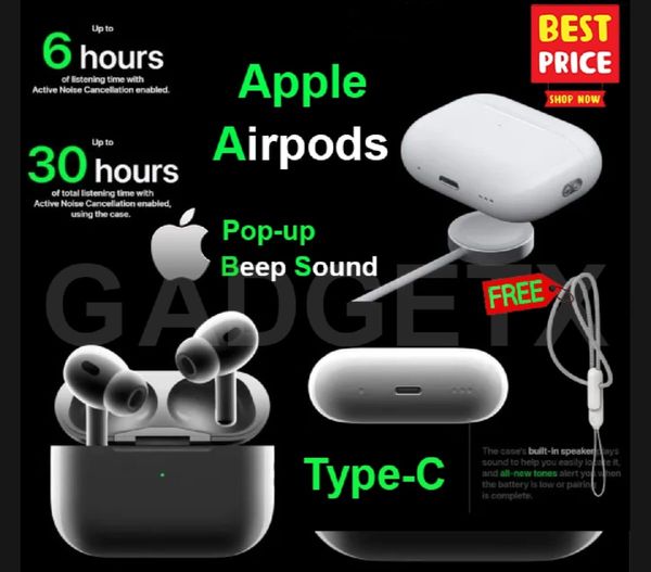 AirPods Pro 2nd Gen Dubai Copy (Pop-up,Beep Sound)