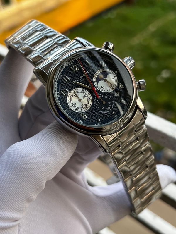 Patek Chrono Chain Black Dial