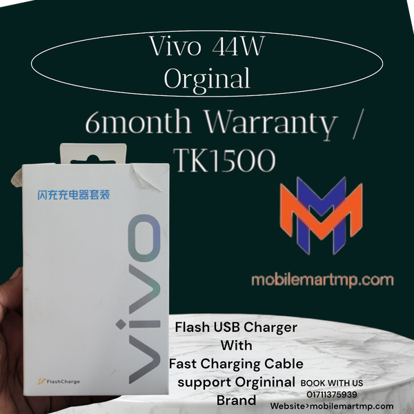VIVO 80W Orginal Flash Charger With Cable