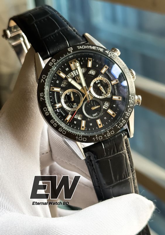 TAG ANNIVERSARY BLACK DIAL BLACK BELT