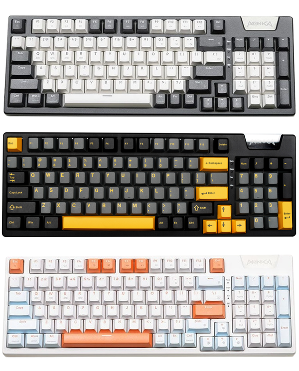 MONKA AE98 Tri-Mode Gasket Hotswappable RGB Mechanical Keyboard