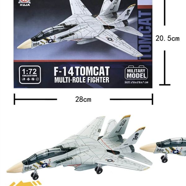1:72 DIY Tomcat F-14 Fighter Model