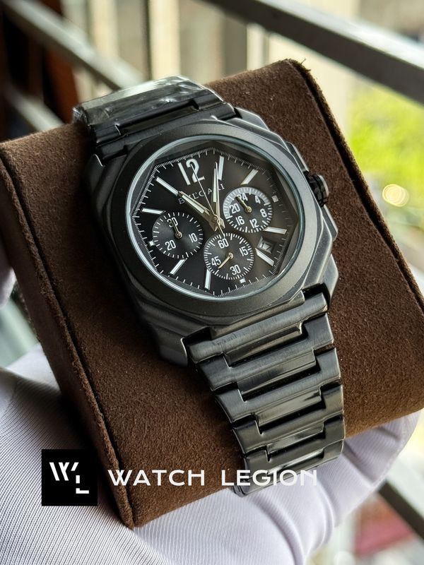 BVLGARI CHRONO CHAIN MATT BLACK