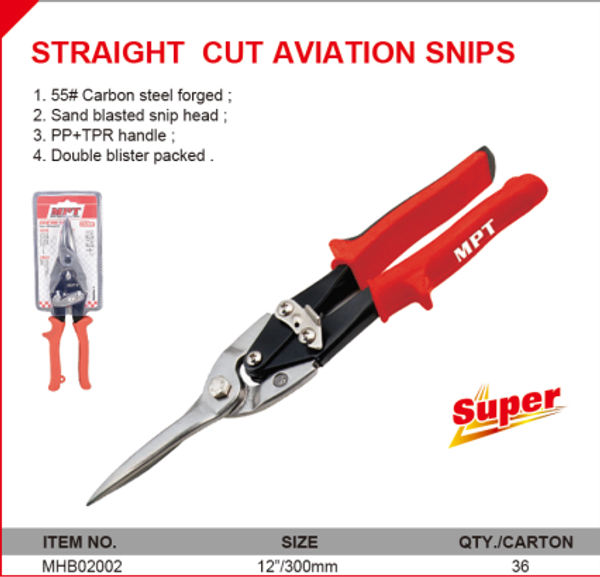 MPT 12" Aviation Tin Snip ( Straight Cutter ); MHB02002