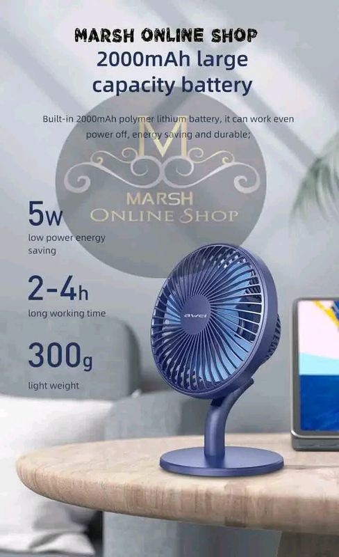 💥Awei F21 Mini Rechargeable Fan - Image 8
