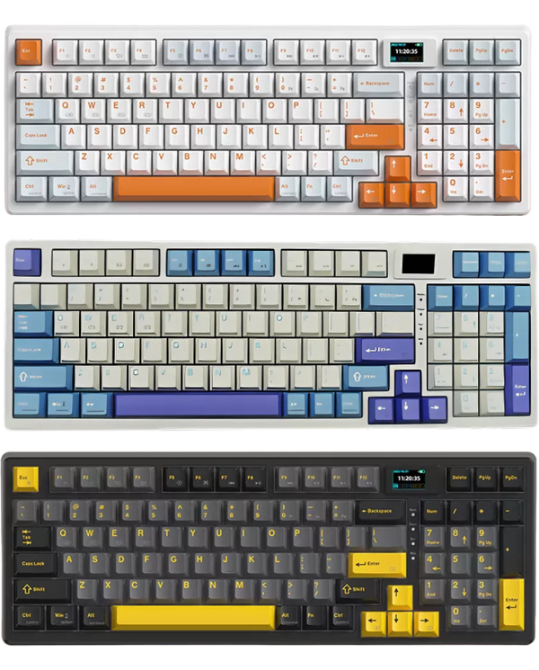 MONKA 3098 PRO V2 Tri Mode RGB Hotswappable Mechanical Keyboard