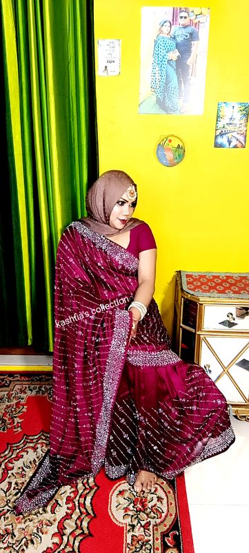 jam waine party saree