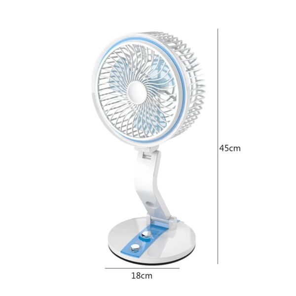 Rechargeable folding fan with LED light - Image 4