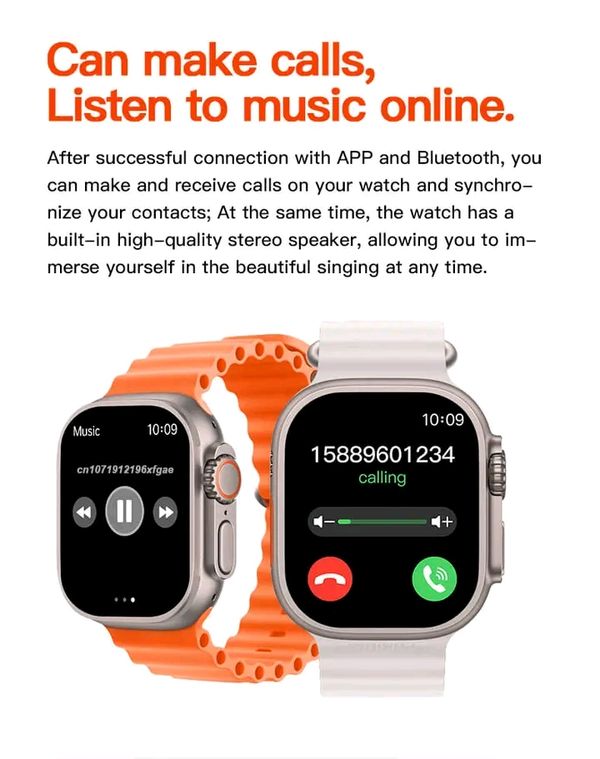 💥KD99 IP67 Waterproof Ultra Smart Watch With Bluetooth Calling - Image 7