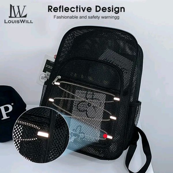 💥LouisWill Breathable Backpack with Elastic Cord for Commuting Swimming/Outdoor/Sports - Image 3