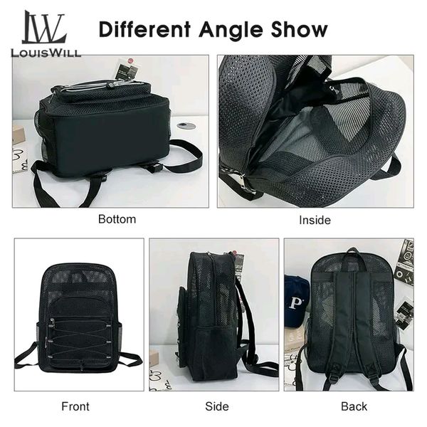 💥LouisWill Breathable Backpack with Elastic Cord for Commuting Swimming/Outdoor/Sports - Image 6