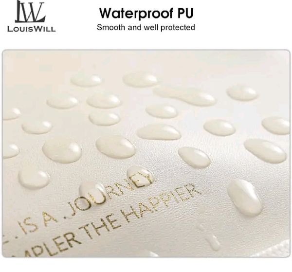 LouisWill Cosmetic Bag Case Portable Travel Toiletry Bags PU Leather Makeup Pouch Handbag Organizer Large Capacity Cosmetic Bag with Lanyard for Traveling Business Trip Home Tidy - Image 6