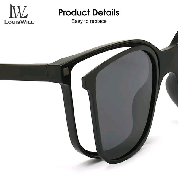LouisWill Unbreakable UV Protection Three In One Magnetic Absorption Sunglasses - Image 3