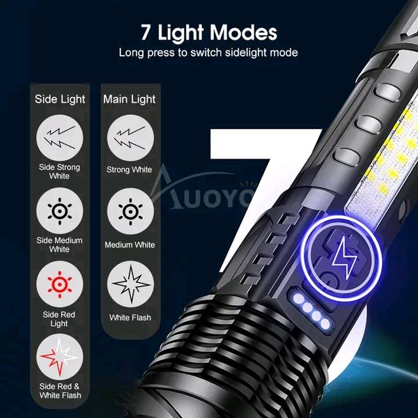 Auoyo Waterproof Multifunctional Telescopic Focusing 2000m Super Bright light - Image 3
