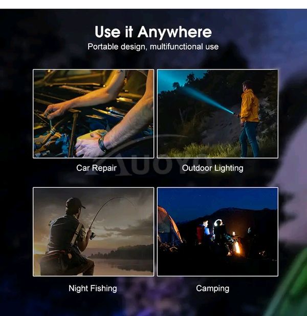 Auoyo Waterproof Multifunctional Telescopic Focusing 2000m Super Bright light - Image 13