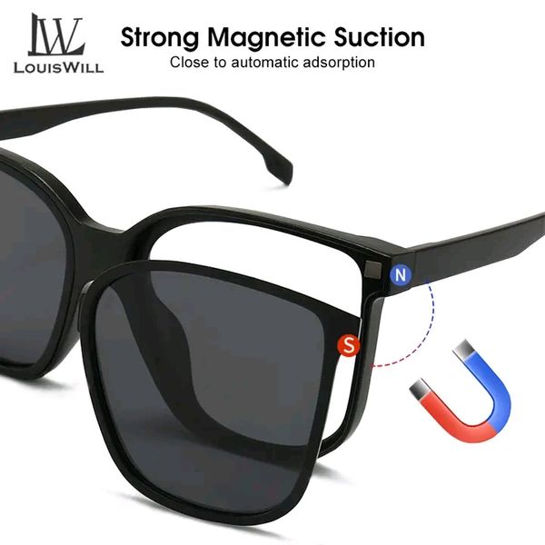 LouisWill Unbreakable UV Protection Three In One Magnetic Absorption Sunglasses - Image 2