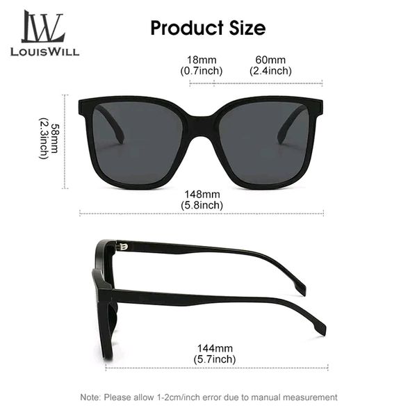LouisWill Unbreakable UV Protection Three In One Magnetic Absorption Sunglasses - Image 7