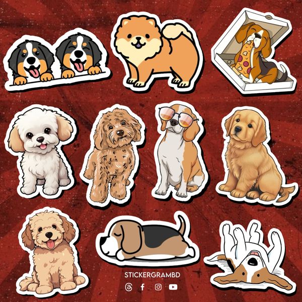 Cute Dogs Sticker Set 01